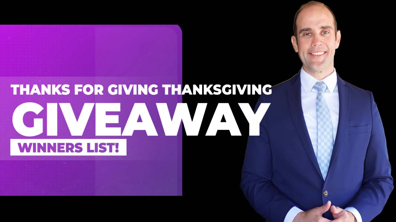 Ryan Alexander Thanksgiving Giveaway Winners